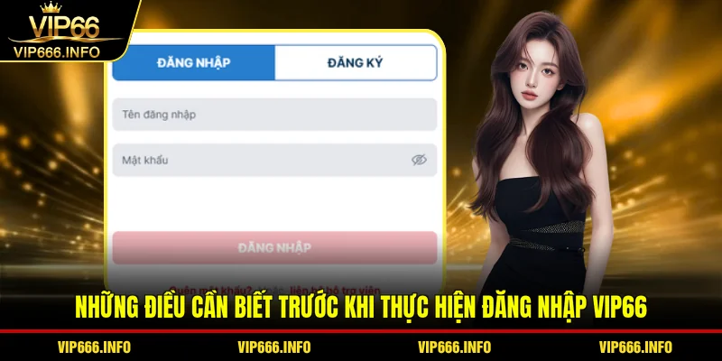 Những điều cần biết trước khi thực hiện đăng nhập VIP66