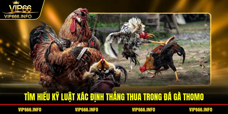 Tìm hiểu kỹ luật xác định thắng thua trong đá gà Thomo